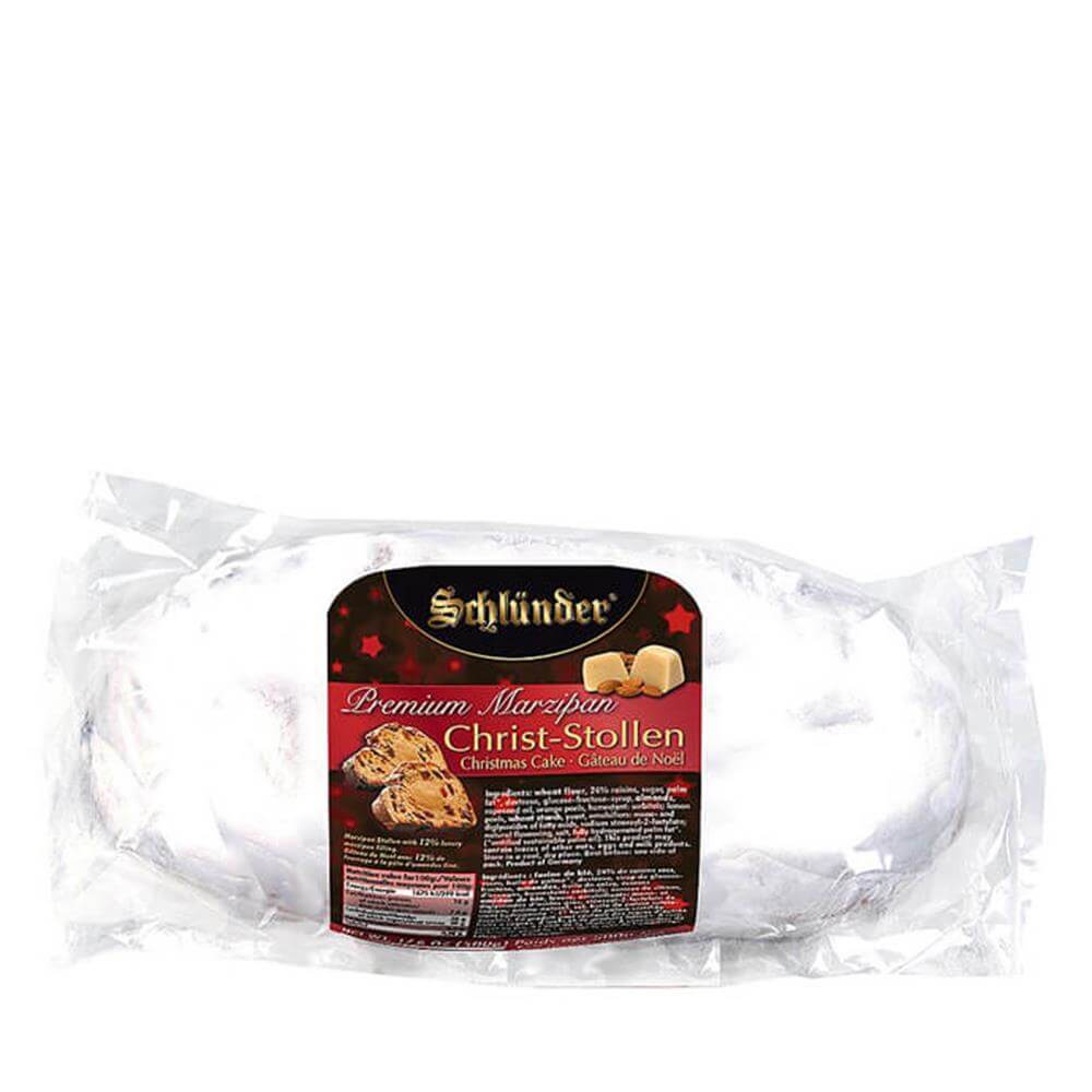 Schlunder Premium Marzipan Christmas Stollen Cake 500g